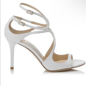 Jimmy choo ivette sandals optic white leather
